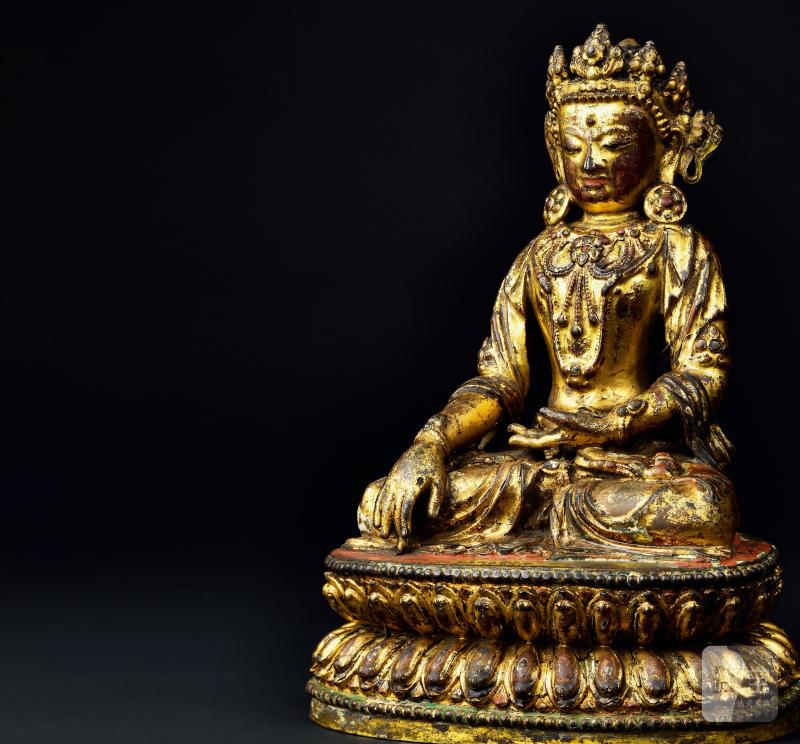 明永乐（1403-1424年）宝冠释迦牟尼佛像 - 图5